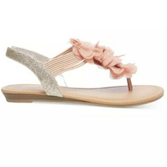 NIB Wild Pair Dusty Rose Floral Sandals - Picture 12 of 12